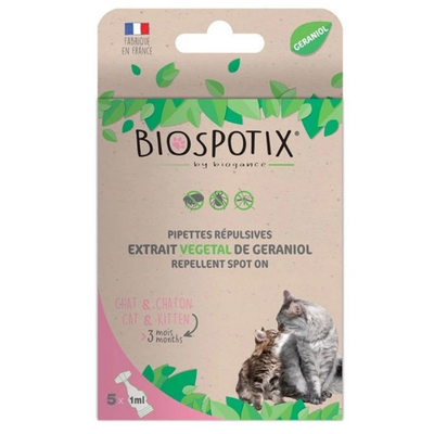 BIOGANCE Biospotix Cat spot-on s repelentným účinkom,  5 x 1 ml